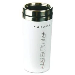 Paladone FRIENDS Central Perk Travel Mug, Insulated Stainless Steel, 450ml -Brabantia Shop 31fANzaW3iL