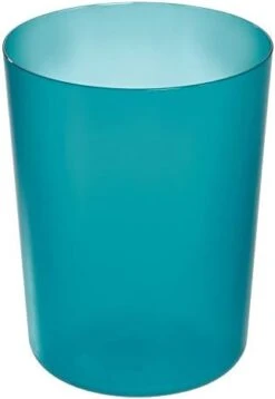 IDesign Finn Compact Round Plastic Trash Can For Bathroom, Bedroom, Home Office, Dorm, 7. 64" X 10", Teal -Brabantia Shop 31hd6powu9L. AC