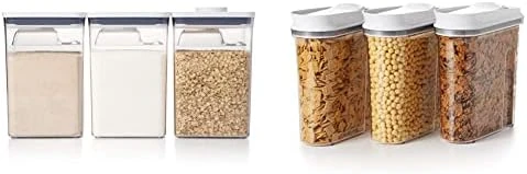 OXO Good Grips 6 Piece(3 Containers & 3 Scoops) Large Canister Set With Scoops, 4.4 Qt Each, White 10 OXO Good Grips 6 Piece(3 Containers & 3 Scoops) Large Canister Set With Scoops, 4.4 Qt Each, White - Image 10