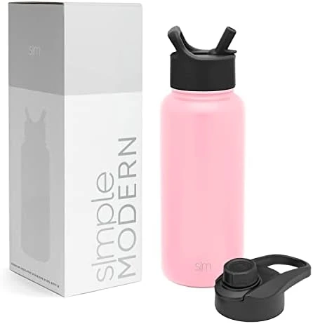 Simple Modern Water Bottle With Straw And Chug Lid Vacuum Insulated Stainless Steel Metal Thermos Bottles | Reusable Leak Proof BPA-Free Flask For Sports, Gym | Summit Collection | 32oz, Winter White 12 Simple Modern Water Bottle With Straw And Chug Lid Vacuum Insulated Stainless Steel Metal Thermos Bottles | Reusable Leak Proof BPA-Free Flask For Sports, Gym | Summit Collection | 32oz, Winter White - Image 12