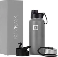 IRON °FLASK Sports Water Bottle - 40 Oz, 3 Lids (Spout Lid), Leak Proof, Vacuum Insulated Stainless Steel, Double Walled, Thermo Mug, Metal Canteen -Brabantia Shop 31pFLcUZKiL. AC