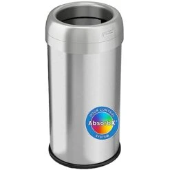 ITouchless 13 Gallon Oval Trash Can And Recycle Bin Large 12-Inch Dual-Deodorizer, Commercial Grade For Home, Restaurant, Restroom, Office, Elliptical Open Top, 13 G -Brabantia Shop 31pT2jUoqUL
