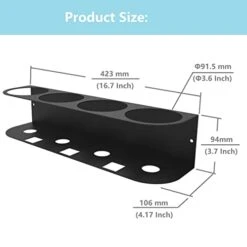 HQYing Steel Spray Bottle Holder, Storage Rack For Garage And Home, Craft Workspace Paint Bottle, Easy Install Wall Mount With Hardware (4 Bottles) 12 HQYing Steel Spray Bottle Holder, Storage Rack For Garage And Home, Craft Workspace Paint Bottle, Easy Install Wall Mount With Hardware (4 Bottles) -Brabantia Shop 31pgLakJhtL