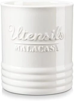 MALACASA Kitchen Utensil Holder, 7.2'' Large Cooking Utensils Holder For Kitchen Counter, Ceramic Utensil Crocks Utensil Organizer For Countertop, Farmhouse Kitchen Decor, Series REG -Brabantia Shop 31rMgAysGvL. AC