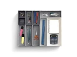 Joseph Joseph Blox 10 Piece Plastic Storage Trays Cosmetics, Stationary, Utensils Drawer Organizer Grey -Brabantia Shop 31s0Q1SOIML