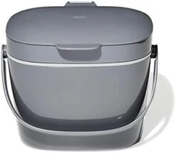 OXO Good Grips Easy-Clean Compost Bin, Charcoal - 0.75 GAL -Brabantia Shop 31soJnZ2Q L. AC