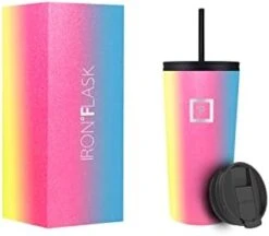 IRON °FLASK Tumbler - Airtight Leak-Proof, Durable Stainless Steel Bottle - Double Walled, Drinking Cup, Hot & Cold Insulated Thermo Tumblers - Coffee & Water Travel Mug, 32 Ounces -Brabantia Shop 31sperKRsdL. AC