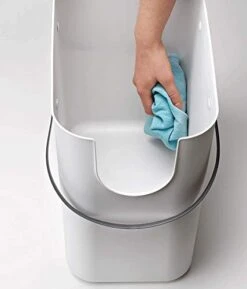 Rotho Albula Recycle Waste Bin With Lid L, Plastic (PP), Multicoloured, Blue/Anthracite, 2 X 25 Litres (2 X 40x23.5x34cm), 40 X 23.5 X 34 Cm -Brabantia Shop 31t4JMGAnQL