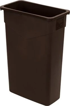 Carlisle FoodService Products TrimLine Plastic Rectangle Waste Container, 15 Gallons, Grey -Brabantia Shop 31u10vxCtFL 1