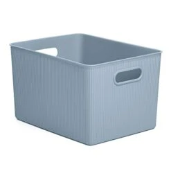 Tatay Storage Box Baobab, 22L Capacity, Polypropylene, BPA Free, Mist Blue Measures 29.4 X 38.5 X 23 Cm