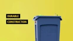 Rubbermaid Commercial Products Slim Jim Plastic Rectangular Recycling Bin With Venting Channels, 23 Gallon, Blue Recycling (FG354007BLUE) 17 Rubbermaid Commercial Products Slim Jim Plastic Rectangular Recycling Bin With Venting Channels, 23 Gallon, Blue Recycling (FG354007BLUE) -Brabantia Shop 31uuWJnTxlL