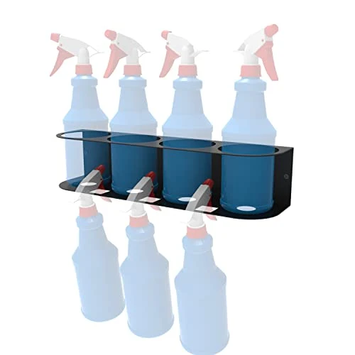 HQYing Steel Spray Bottle Holder, Storage Rack For Garage And Home, Craft Workspace Paint Bottle, Easy Install Wall Mount With Hardware (4 Bottles) 1 HQYing Steel Spray Bottle Holder, Storage Rack For Garage And Home, Craft Workspace Paint Bottle, Easy Install Wall Mount With Hardware (4 Bottles)