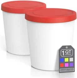 BALCI - Premium Ice Cream Containers (2 Pack - 1 Quart Each) Perfect Freezer Storage Tubs With Lids For Ice Cream, Sorbet And Gelato! - Blue -Brabantia Shop 31yC6iXf6ZL. AC