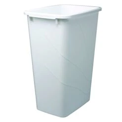 Knape & Vogt QT50PB-W Replacement Trash Can, 21.56-Inch By 15.55-Inch By 11.13-Inch,White