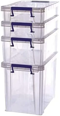 Fellowes Bankers Box ProStore Plastic Storage Box Bonus Pack - 2 X 5.5 Litre, 1 X 18.5 Litre & 1 X 10 Litre -Brabantia Shop 31yoNFyGDL. AC