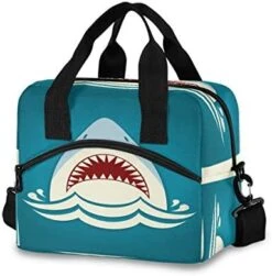 Insulated Cooler Lunch Bag Shark Tooth Jaws Lunch Box For Office Work Picnic Hiking Beach Organizer With Adjustable Shoulder Strap -Brabantia Shop 41 ZlEZVsBL. AC