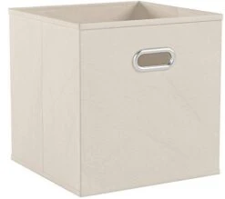 Zeller 32 X 32 X 32 Cm Storage Box, Beige/Fleece -Brabantia Shop 410AiIZrO7L