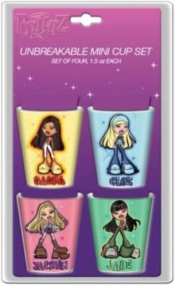 Silver Buffalo Hello Kitty Garden 4-Pack Mini Glass Set, 1.5 Ounces -Brabantia Shop 410Tww6yXwL. AC