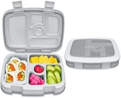 Bentgo® Kids 5-Compartment Lunch Box - Glitter Design For School, Ideal For Ages 3-7, Leak-Proof, Drop-Proof, Dishwasher Safe, & Made With BPA-Free Materials (Glitter Edition - Petal Pink) -Brabantia Shop 4128WLfiPhL. AC