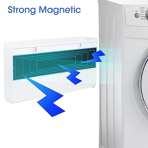 Picowe 3 PCS Magnetic Laundry Storage, 2023 Magnetic Storage Box For Laundry Room, Kitchen, Bathroom, Office, Space-Saving Trash Container Hanging On Dryer, Washer Or Wall Mount Trash Bin (White) 3 Picowe 3 PCS Magnetic Laundry Storage, 2023 Magnetic Storage Box For Laundry Room, Kitchen, Bathroom, Office, Space-Saving Trash Container Hanging On Dryer, Washer Or Wall Mount Trash Bin (White) - Image 3