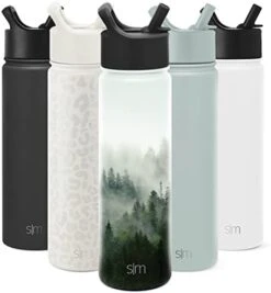 Simple Modern Water Bottle With Straw Lid Vacuum Insulated Stainless Steel Metal Thermos Bottles | Reusable Leak Proof BPA-Free Flask For Gym, Travel, Sports | Summit Collection | 22oz Deep Ocean Blue -Brabantia Shop 412sJ aqLSL. AC