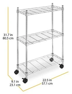 Whitmor Supreme Laundry Cart And Versatile Storage Solution - Chrome -Brabantia Shop 4132pjExX7L