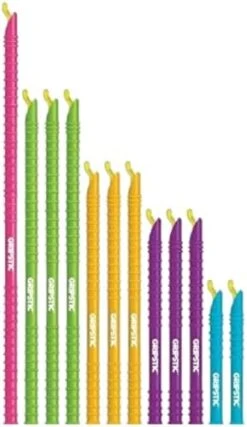 GRIPSTIC Bag Sealer - The Word's Best Reusable Chip Clips, Bag Clips. Patented. Airtight & Waterproof Seal On Food Storage Bags, Kids Snacks & More. Near Zero Waste. 12ct Variety Pack -Brabantia Shop 414PJ2qRWxL. AC