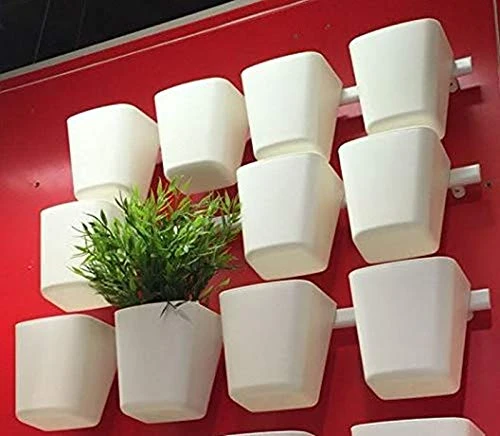 5pcs Hanging Cup Holder,Rolling Cart Accessories Utility Cart Accessories Hanging Bins,Hanging Flower Pots,Space Saver,Storage Bucket Desktop Container,Make Up Pencil Holder White 2 5pcs Hanging Cup Holder,Rolling Cart Accessories Utility Cart Accessories Hanging Bins,Hanging Flower Pots,Space Saver,Storage Bucket Desktop Container,Make Up Pencil Holder White - Image 2