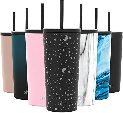 Simple Modern Insulated Tumbler With Lid And Straw | Iced Coffee Cup Reusable Stainless Steel Water Bottle Travel Mug | Gifts For Women Men Her Him | Classic Collection | 20oz | Sweet Taffy 7 Simple Modern Insulated Tumbler With Lid And Straw | Iced Coffee Cup Reusable Stainless Steel Water Bottle Travel Mug | Gifts For Women Men Her Him | Classic Collection | 20oz | Sweet Taffy - Image 7