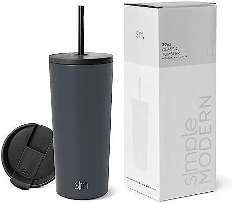 Simple Modern Insulated Tumbler With Lid And Straw | Iced Coffee Cup Reusable Stainless Steel Water Bottle Travel Mug | Gifts For Women Men Her Him | Classic Collection | 20oz | Sweet Taffy 10 Simple Modern Insulated Tumbler With Lid And Straw | Iced Coffee Cup Reusable Stainless Steel Water Bottle Travel Mug | Gifts For Women Men Her Him | Classic Collection | 20oz | Sweet Taffy - Image 10