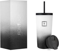 IRON °FLASK Tumbler - Airtight Leak-Proof, Durable Stainless Steel Bottle - Double Walled, Drinking Cup, Hot & Cold Insulated Thermo Tumblers - Coffee & Water Travel Mug, 32 Ounces -Brabantia Shop 416JQbC0ihL. AC