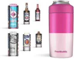Frost Buddy Universal Can Cooler - Fits All - Stainless Steel Can Cooler For 12 Oz & 16 Oz Regular Or Slim Cans & Bottles - Stainless Steel (Camo Flag) -Brabantia Shop 417qTo2wEL. AC