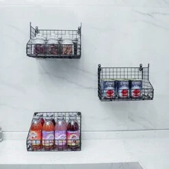 X-cosrack 3 Tier Stackable Tea Bag Organizer Large Size With 5 Hooks Metal Wire Basket Coffee Snack Rack Holder Countertop Caddy Bin Wall Mount Shelf For Office Kitchen Cabinet Pantry Patent Desgin, 11.8x7.8x22 Inch 11 X-cosrack 3 Tier Stackable Tea Bag Organizer Large Size With 5 Hooks Metal Wire Basket Coffee Snack Rack Holder Countertop Caddy Bin Wall Mount Shelf For Office Kitchen Cabinet Pantry Patent Desgin, 11.8x7.8x22 Inch -Brabantia Shop 419H2KjwRKL