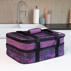 VP Home Double Casserole Insulated Travel Carry Bag (Henna Tattoo) For Trip Birthday Party, Mother's Day, Holiday, Christmas Day, Grocery Store, Supermarket, Outdoor Picnic Etc -Brabantia Shop 41ADuNhcJCL