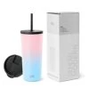 Simple Modern Insulated Tumbler With Lid And Straw | Iced Coffee Cup Reusable Stainless Steel Water Bottle Travel Mug | Gifts For Women Men Her Him | Classic Collection | 20oz | Sweet Taffy