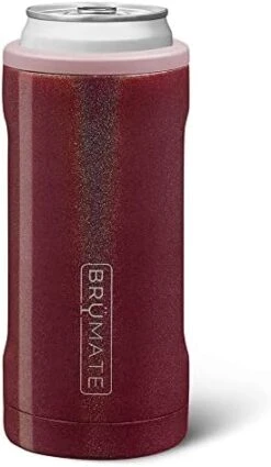 BrüMate Hopsulator Slim Can Cooler Insulated For 12oz Slim Cans | Skinny Can Coozie Insulated Stainless Steel Drink Holder For Hard Seltzer, Beer, Soda, And Energy Drinks (Glitter Mermaid) -Brabantia Shop 41BTennOGdL. AC