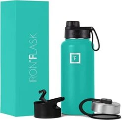 IRON °FLASK Sports Water Bottle - 40 Oz, 3 Lids (Spout Lid), Leak Proof, Vacuum Insulated Stainless Steel, Double Walled, Thermo Mug, Metal Canteen -Brabantia Shop 41CC7yRSgKL. AC