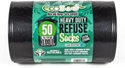 Eco Bag 50 Heavy Duty Refuse Sacks, Black, 1x -Brabantia Shop 41DILVkgL. AC