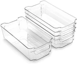 | Stackable Storage Bins, Medium - 4 Pack | The Stacker Collection | Clear Plastic Storage Bins | Organization And Storage Containers For Pantry & Fridge | Multi-Use Organizer Bins | BPA-Free 13 | Stackable Storage Bins, Medium - 4 Pack | The Stacker Collection | Clear Plastic Storage Bins | Organization And Storage Containers For Pantry & Fridge | Multi-Use Organizer Bins | BPA-Free -Brabantia Shop 41EF62rCmTS. AC
