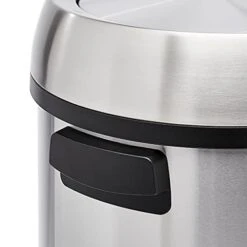 Amazon Basics Round Stainless Steel Trash Can With Swing Lid - 65 Liter -Brabantia Shop 41EHJ9PUA2L