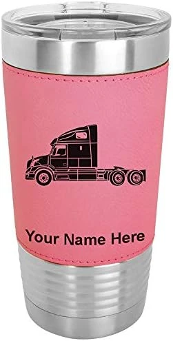 LaserGram 20oz Vacuum Insulated Tumbler Mug, Truck Cab, Personalized Engraving Included (Faux Leather, Gray) 13 LaserGram 20oz Vacuum Insulated Tumbler Mug, Truck Cab, Personalized Engraving Included (Faux Leather, Gray) - Image 13