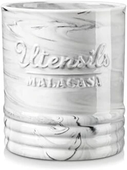 MALACASA Kitchen Utensil Holder, 7.2'' Large Cooking Utensils Holder For Kitchen Counter, Ceramic Utensil Crocks Utensil Organizer For Countertop, Farmhouse Kitchen Decor, Series REG -Brabantia Shop 41EvhUoWhOL. AC