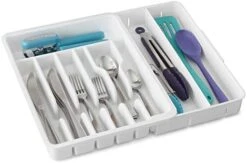 Expandable Utensil Tray DrawerFit Organizer, White. -Brabantia Shop 41FdGaRajcL. AC
