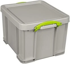 Really Useful Plastic Storage Box 35 Litre With XXL Lid White Strong -Brabantia Shop 41Fewt30JOL. AC