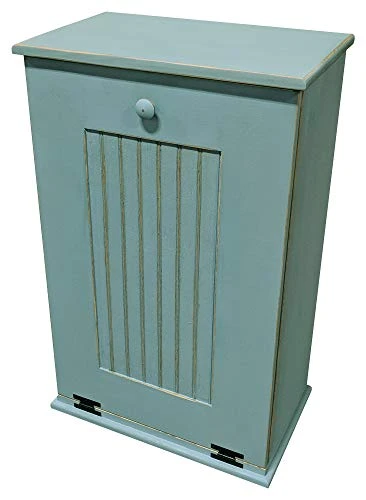 Sawdust City Tilt-Out Wooden Trash Bin Holder (Old Turquoise) 15 Sawdust City Tilt-Out Wooden Trash Bin Holder (Old Turquoise) - Image 15