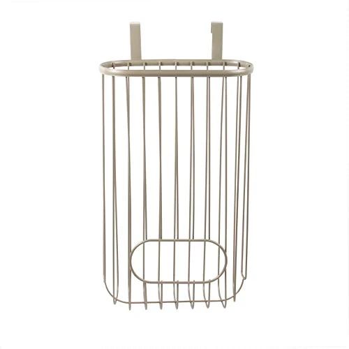 Spectrum Ashley Over The Cabinet Plastic Bag Holder (Satin Nickel Powder Coat) - Grocery & Recycling Bag Dispenser For Kitchen, Bathroom, Under Sink, Home, & Apartment Organization 2 Spectrum Ashley Over The Cabinet Plastic Bag Holder (Satin Nickel Powder Coat) - Grocery & Recycling Bag Dispenser For Kitchen, Bathroom, Under Sink, Home, & Apartment Organization - Image 2