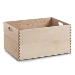 Zeller 13309 Multi-Purpose Box 40 X 30 X 21 Cm Beech Lacquered