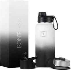 IRON °FLASK Sports Water Bottle - 40 Oz, 3 Lids (Spout Lid), Leak Proof, Vacuum Insulated Stainless Steel, Double Walled, Thermo Mug, Metal Canteen -Brabantia Shop 41Im BgIcuL. AC