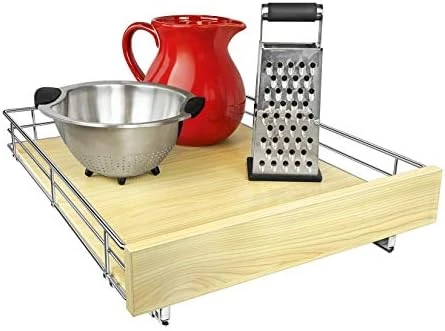 ® SELECT™ Pull Out Cabinet Organizer - Slide Out Drawers For Kitchen Cabinets - Sliding Pantry Shelves - Roll Out Shelf For Pots, Pans 14" X 21" Wood-Chrome, Lifetime Limited Warranty 14 ® SELECT™ Pull Out Cabinet Organizer - Slide Out Drawers For Kitchen Cabinets - Sliding Pantry Shelves - Roll Out Shelf For Pots, Pans 14" X 21" Wood-Chrome, Lifetime Limited Warranty - Image 14