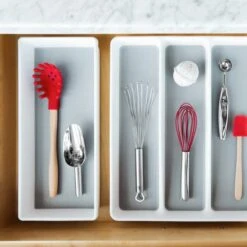 Madesmart Premium Antimicrobial Classic 15 X 6 Bin, Drawer Organizer, Multi-Purpose Home Organization, EPA Certified, White -Brabantia Shop 41KJMXJl6xL